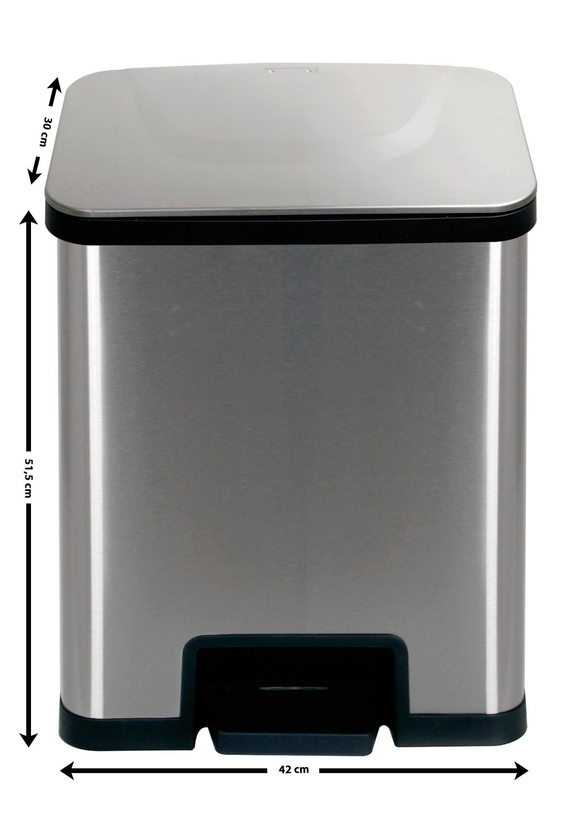 Koš Za Smeti Echtwerk, 38 L - Design, kovina (42/30/51,5cm) - Echtwerk