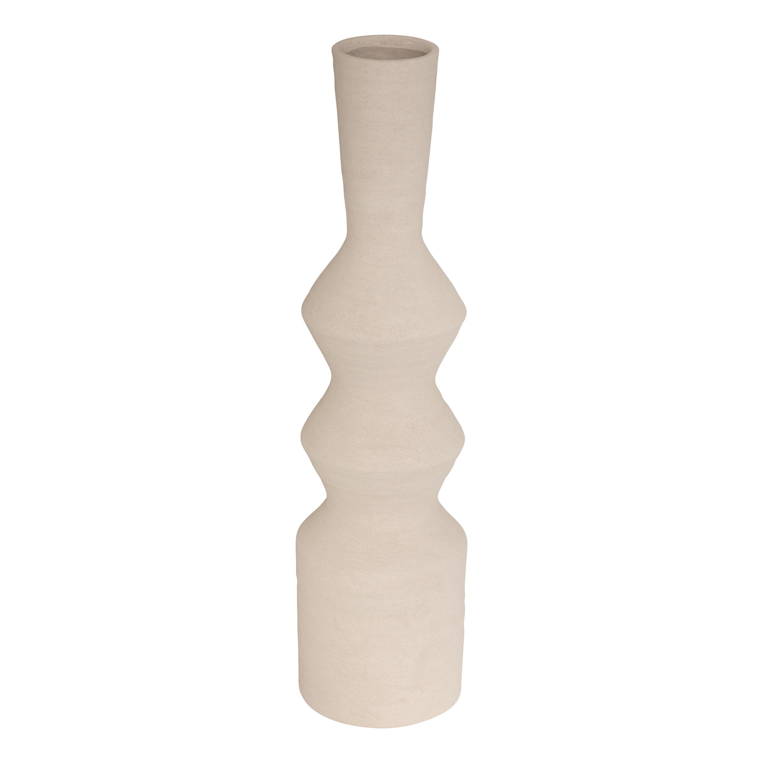 Vază Totem cca. 60 cm - crem, Basics, ceramică (15/60cm)