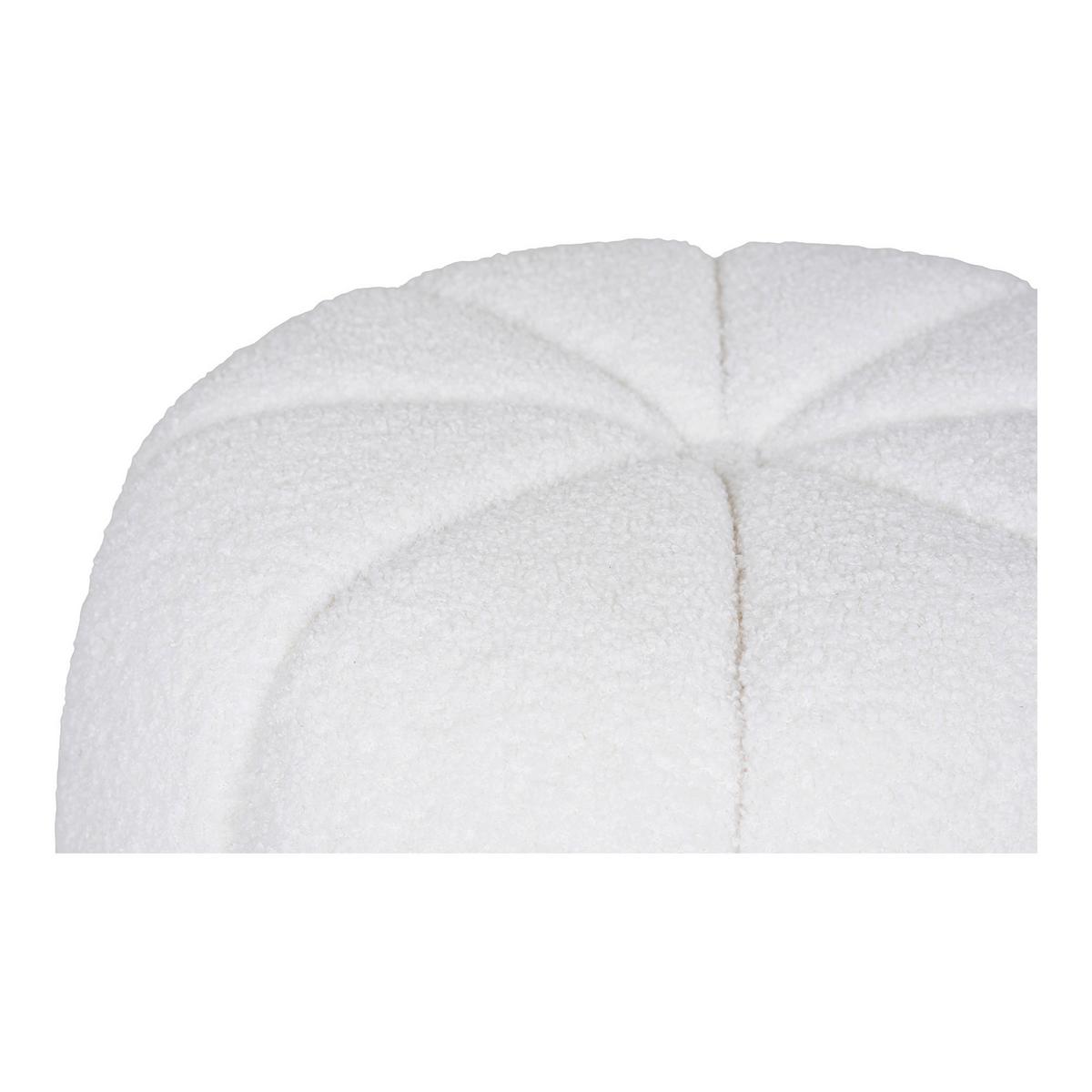 Pouf Paisley Weiß - Weiß, Basics, Textil (48/38/48cm)