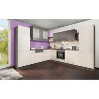 Eckküche Win o. Geräte ca. 275x315cm Magnolie - Edelstahlfarben/Anthrazit, MODERN, Holzwerkstoff/Metall (275/315cm) - Express-Kuechen