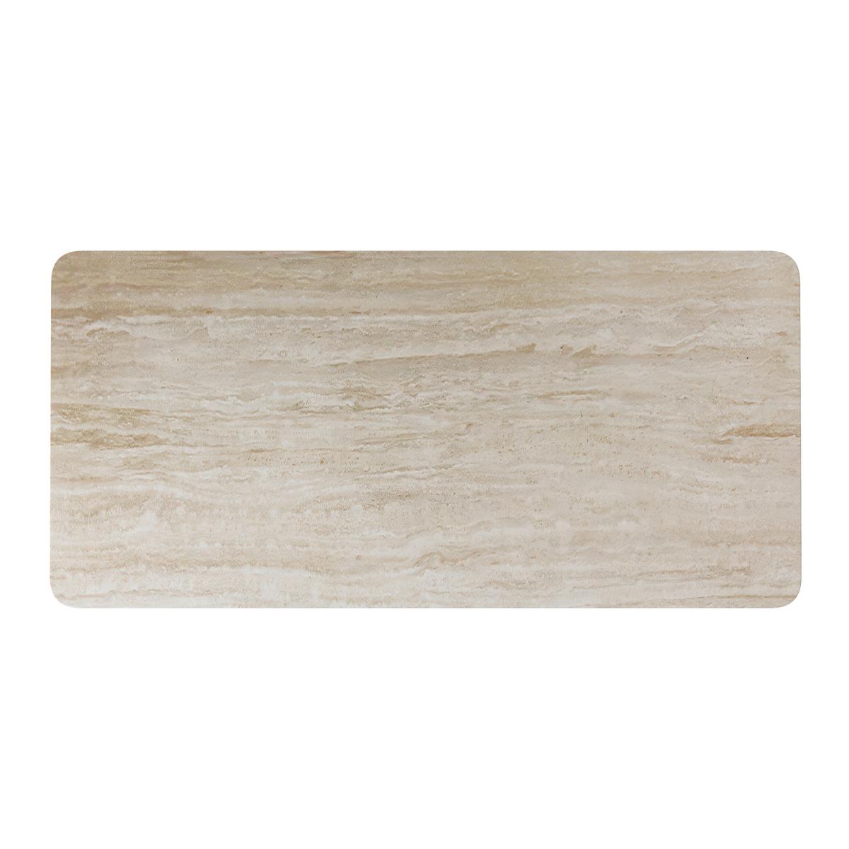 Esstisch Kiano Holz/Keramik Creme ca. 220x105 cm - Creme/Naturfarben, MODERN, Holz/Keramik (220/76/105cm) - Bessagi Home