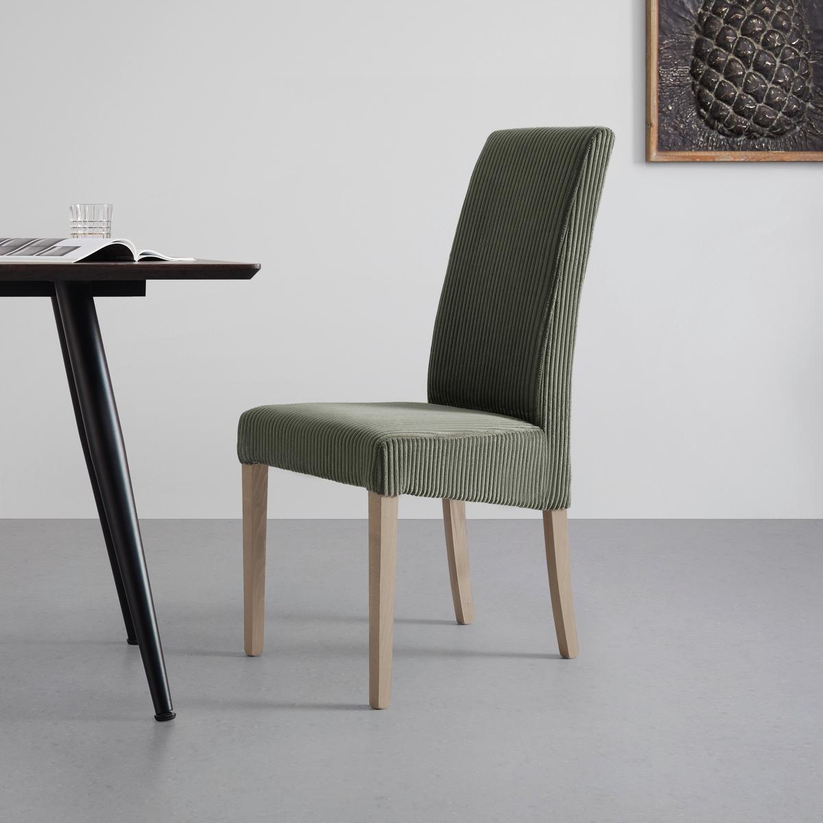 Stuhl Roko Grün - Eichefarben/Grün, Modern, Holz/Textil (46/101/62cm) - Mömax