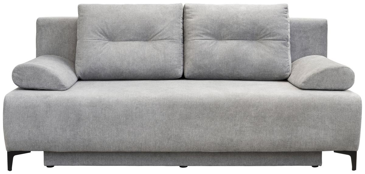 Zofa Boxspring Viera, Svetlo Siva, Ležišče, Predal - črna/svetlo siva, Moderno, kovina/tekstil (201/100/105cm) - Mömax