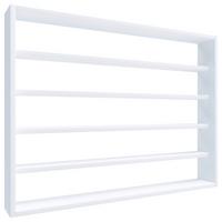Küchenregal Esaldi L ca. 80x60 cm Weiß - Weiß, Basics, Holzwerkstoff (80/60/10cm) - MID.YOU