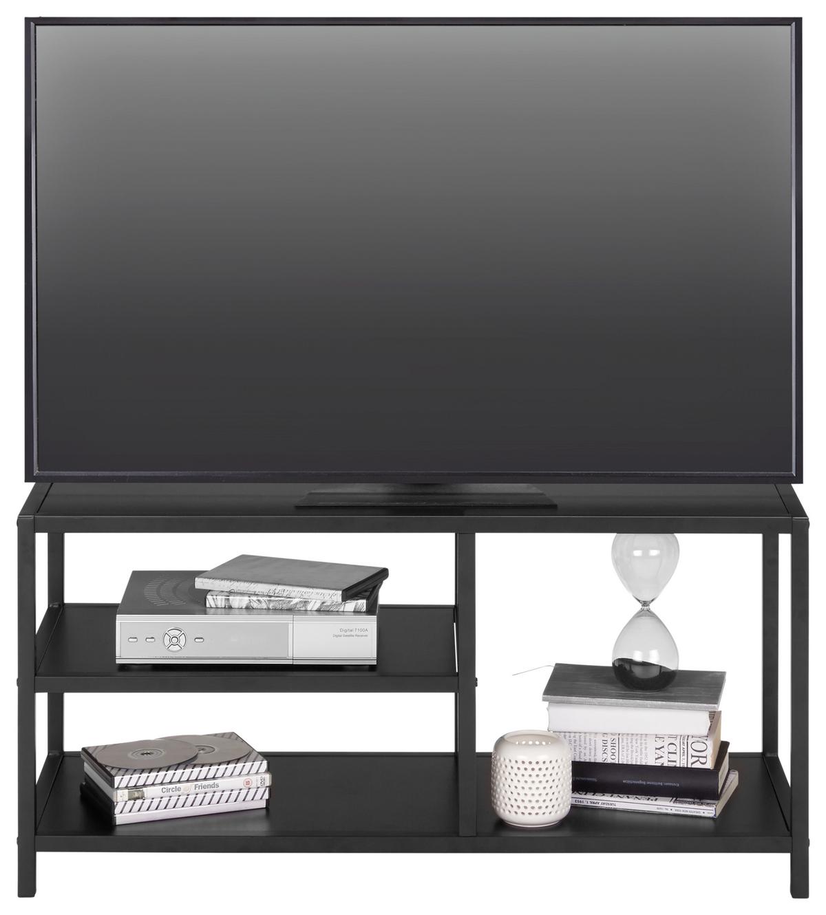 TV-Element in Schwarz - Schwarz, Modern, Holzwerkstoff/Metall (90/44/34cm) - Mömax