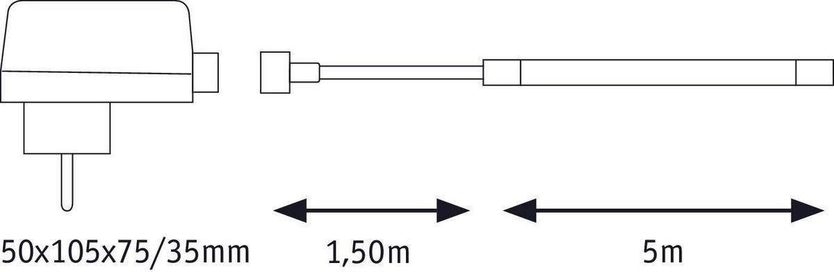 LED-Strip SimpLED Outdoor max. 20 Watt - Weiß, Basics, Kunststoff (500cm) - Paulmann