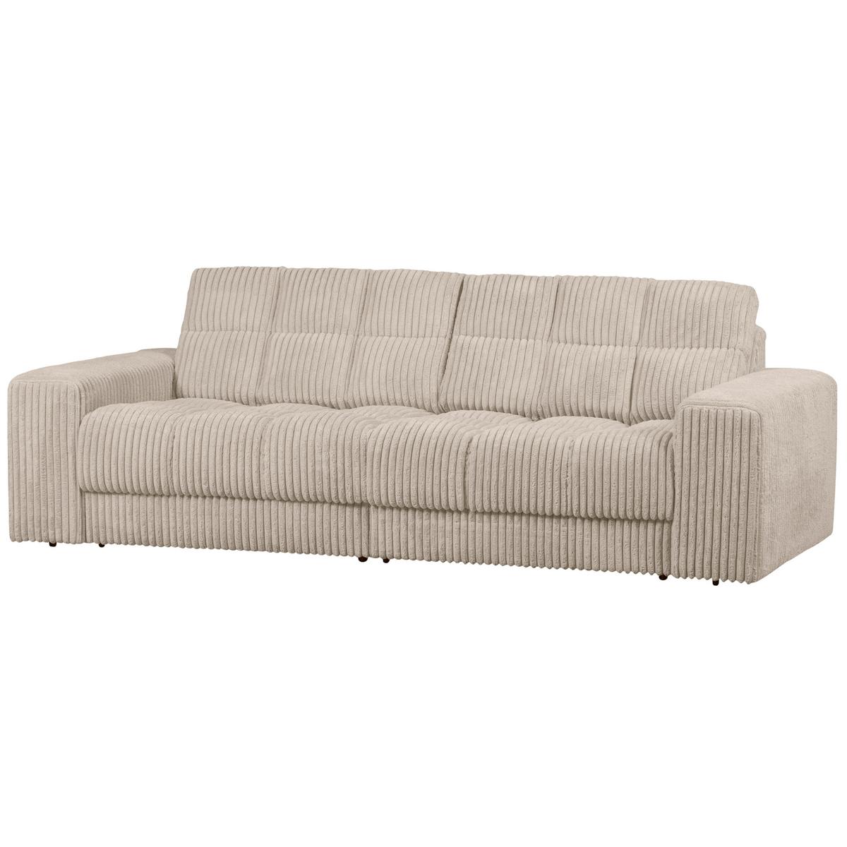 2-Sitzer-Sofa Second Date Beige B: 226cm - Beige/Schwarz, Design, Kunststoff/Textil (226/78/99cm) - Livetastic