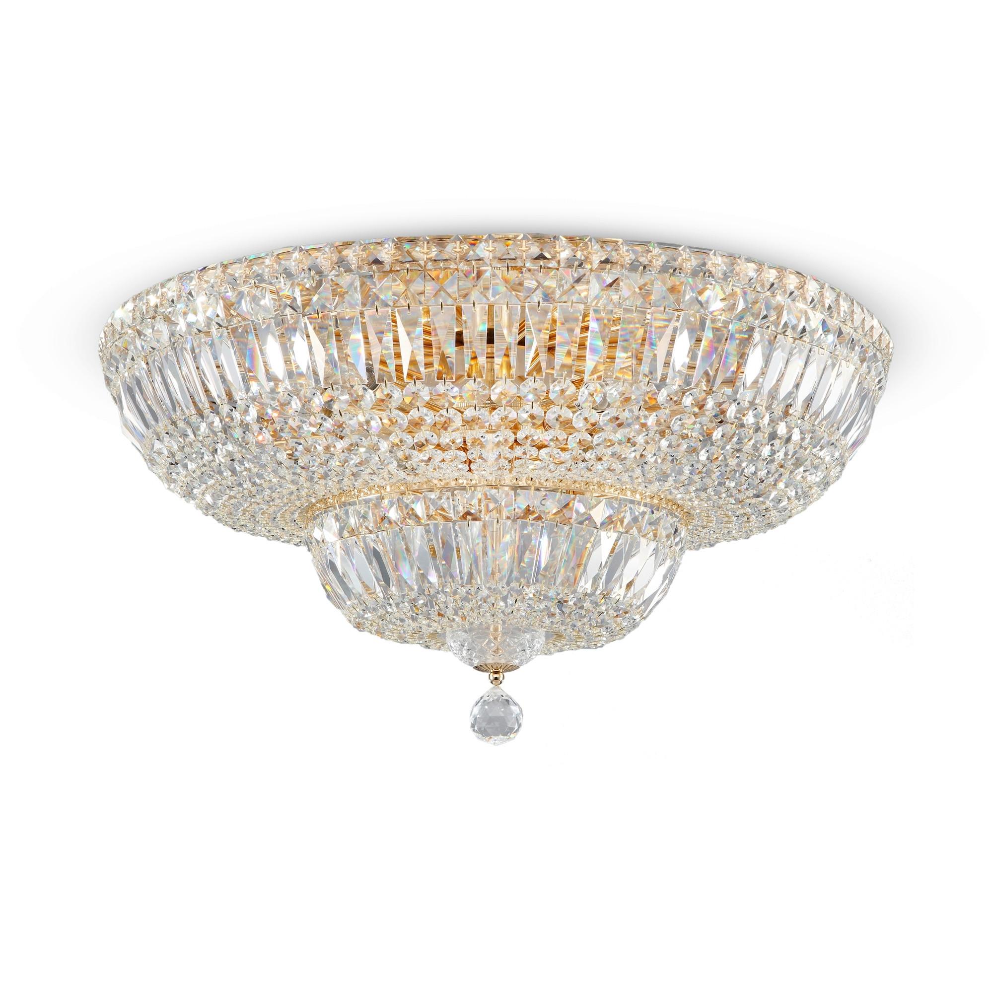 Kronleuchter Basfor Goldfarben max. 60 Watt - Goldfarben, Trend, Metall (60.5/35cm) - MAYTONI