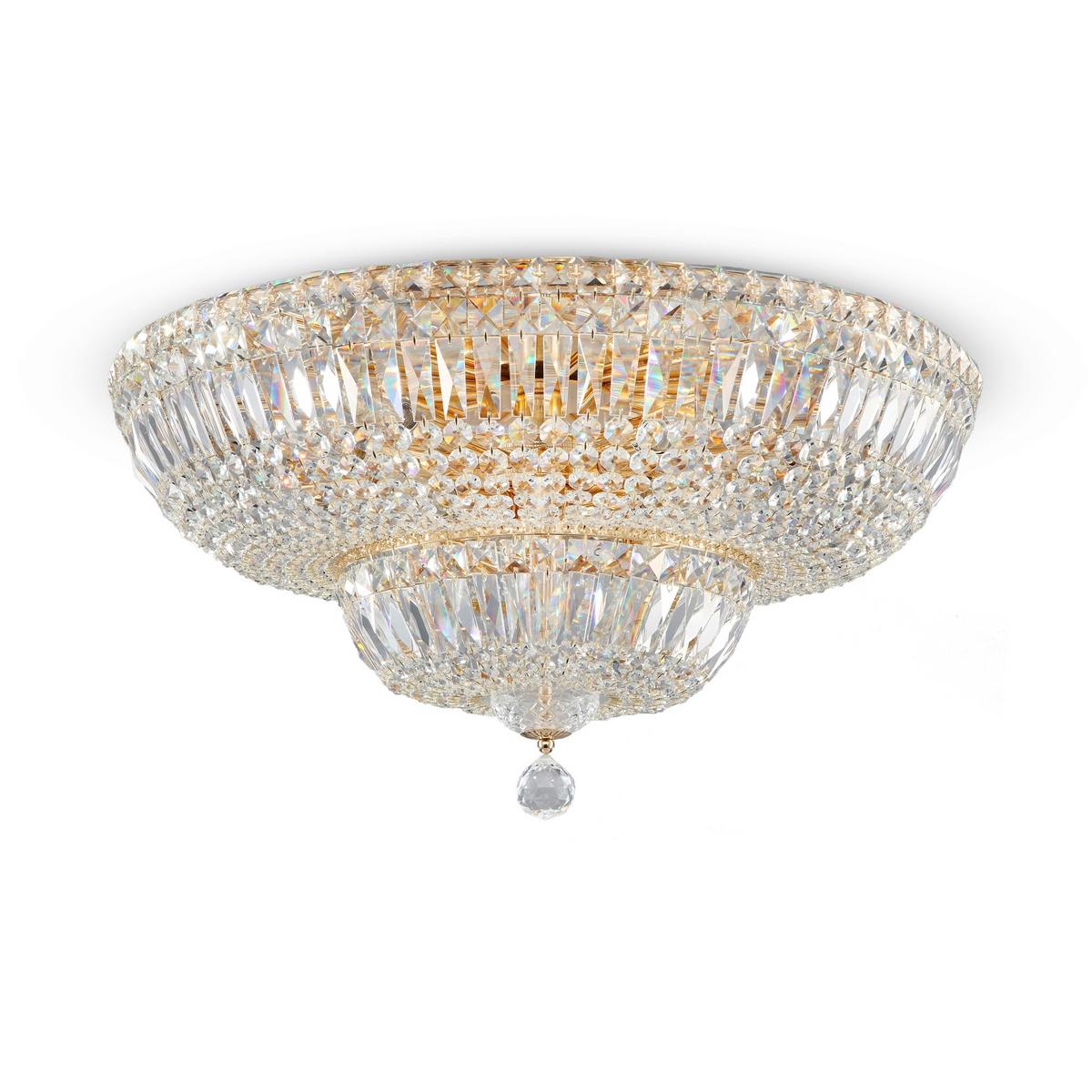 Kronleuchter Basfor Goldfarben max. 60 Watt - Goldfarben, Trend, Metall (60.5/35cm) - MAYTONI
