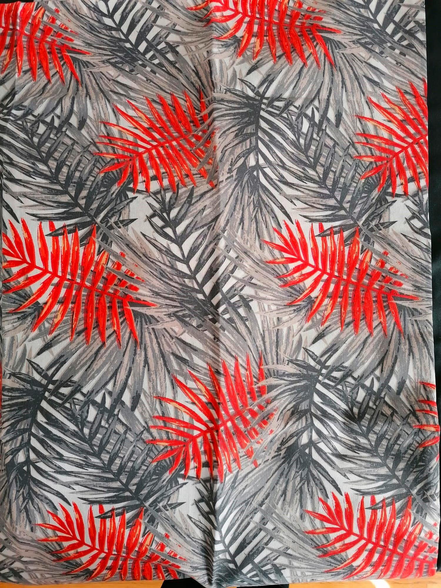Liegenauflage Biel ca. 193x60 cm Grau/Rot - Grau, Basics, Textil (193/60/6cm) - Gardenson