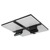 LED-DECKENLEUCHTE 48118-30 - Weiss/Opal, Design, Kunststoff/Metall (45/45/16,1cm) - Globo