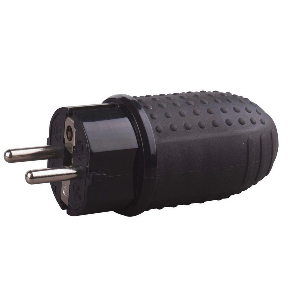 Csatlakozódugó 0145h - fekete, műanyag