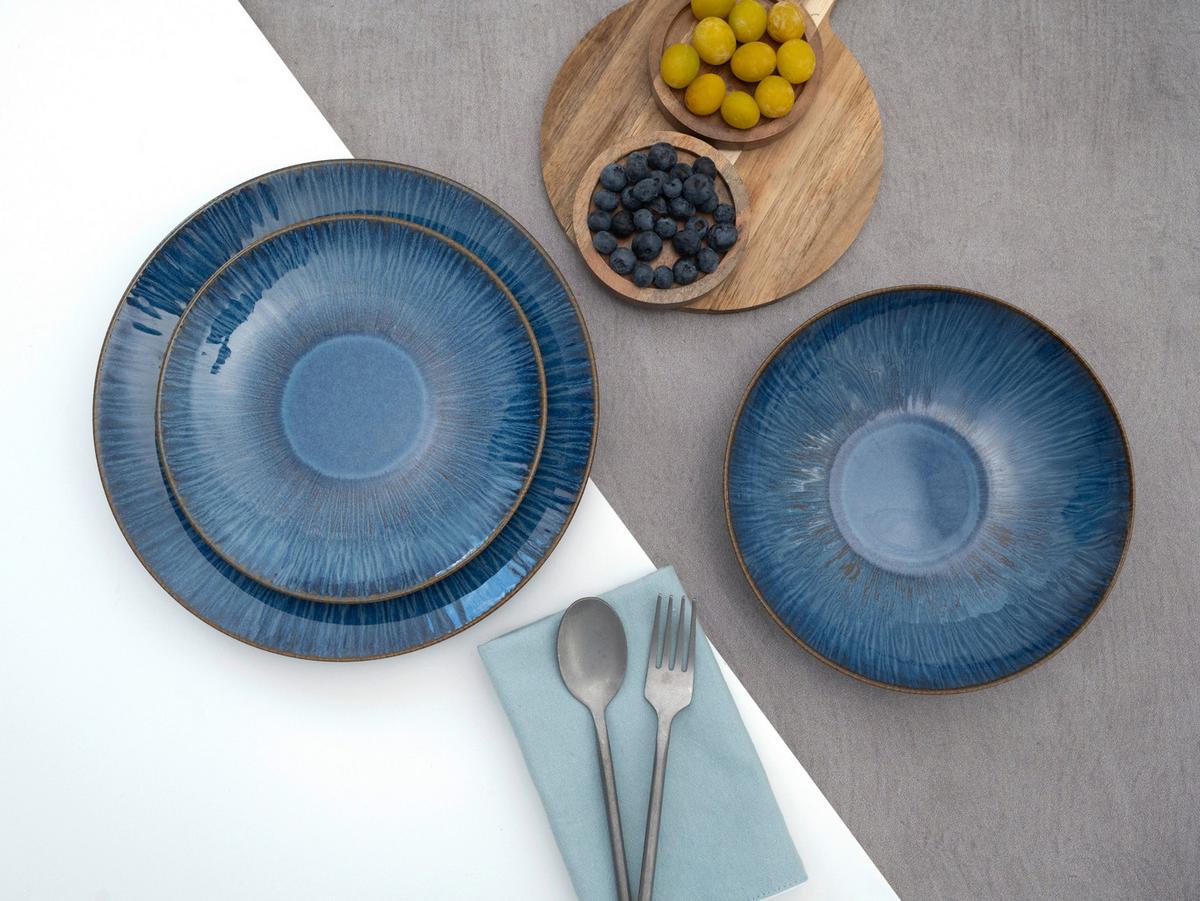 Jedilni Servis Sea Breeze Blue, 18-Delni - modra, Basics, keramika - Creatable