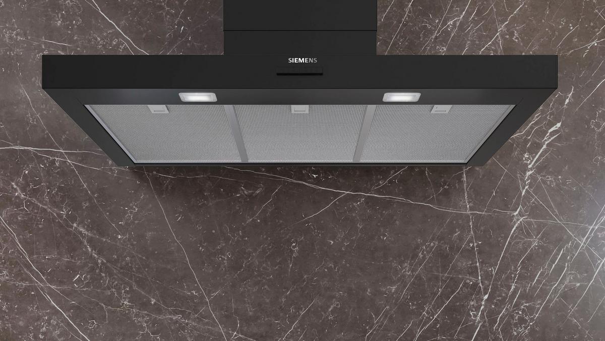 Dunstabzugshaube LC95BCC60 Schwarz - Schwarz, MODERN, Metall (89,8/80,3-94,3/50cm) - Siemens