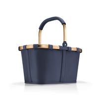 KOSZYK NA ZAKUPY CARRYBAG MIDNIGHT GOLD - ciemnoniebieski, Basics, tkanina (48/29/28cm) - Reisenthel