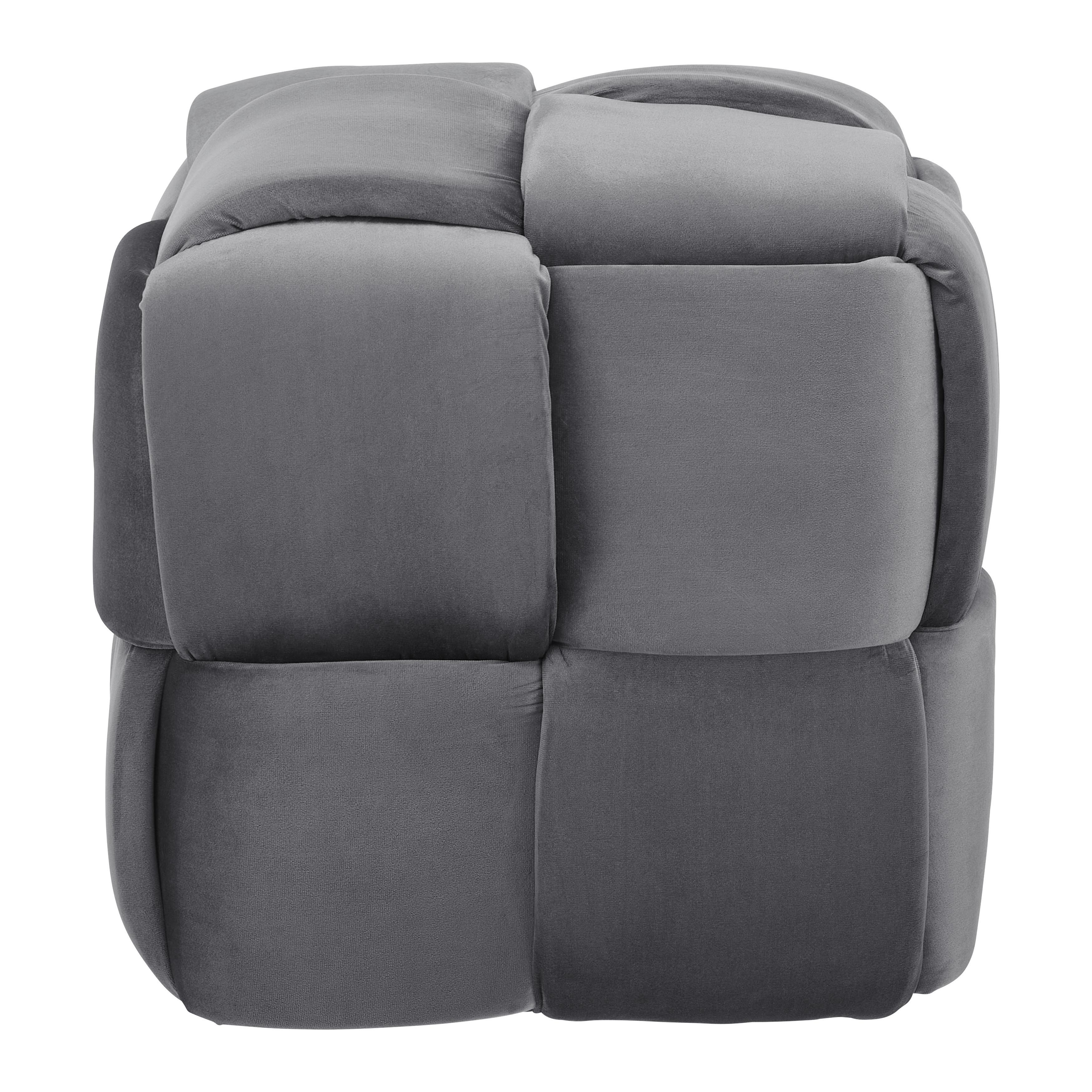 Ülőke Ella - szürke, Modern, textil/fa (47/47/47cm) - Bessagi Home