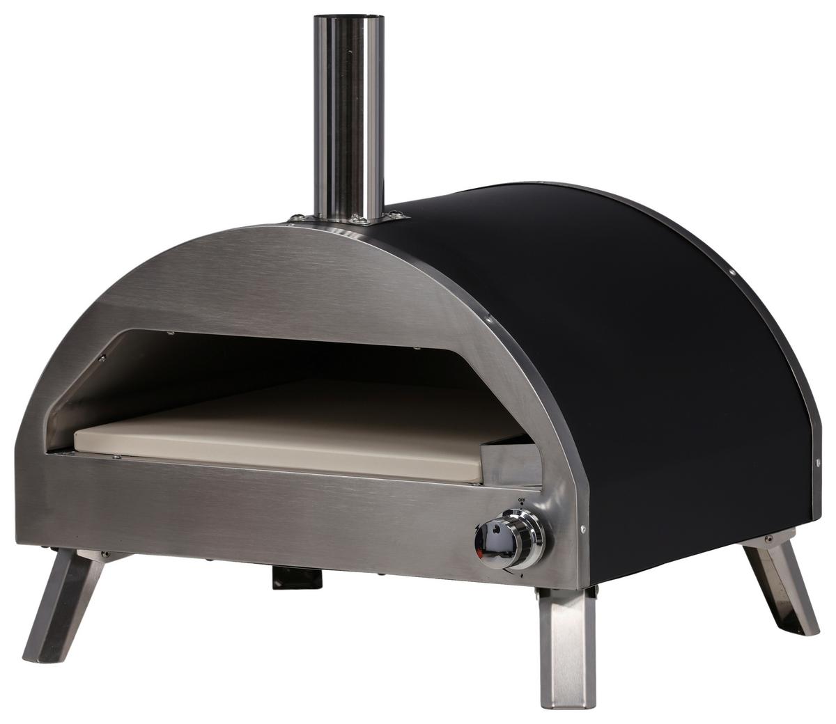 Pizzaofen Kerang ca. 56,3x56,5x54 cm Silber - Silberfarben, KONVENTIONELL, Metall (56,3/56,5/54cm) - Gardenson