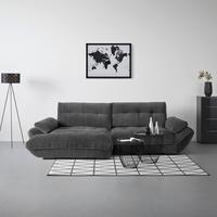 Wohnlandschaft Vivo Anthrazit - Anthrazit/Schwarz, MODERN, Kunststoff/Textil (179/63/317cm) - Premium Living