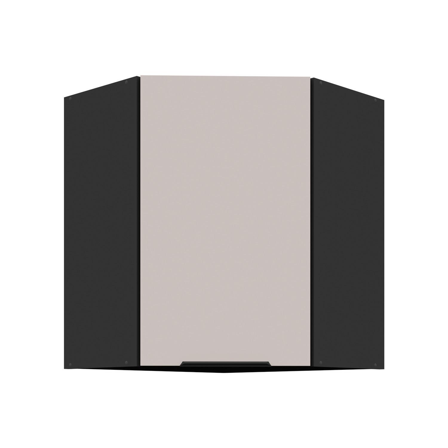 Corp superior de bucatarie ARONA - bej/negru, Modern, material pe bază de lemn (60/60/71,5/31cm)