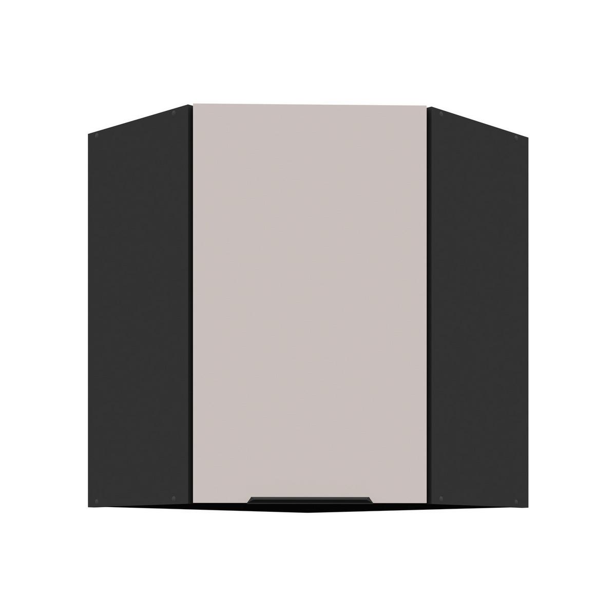 Corp superior de bucatarie ARONA - bej/negru, Modern, material pe bază de lemn (60/60/71,5/31cm)