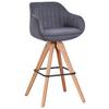 BARPALL RELAX - grå/ekfärgad, Design, trä/textil (56/100,5/56cm) - Mömax