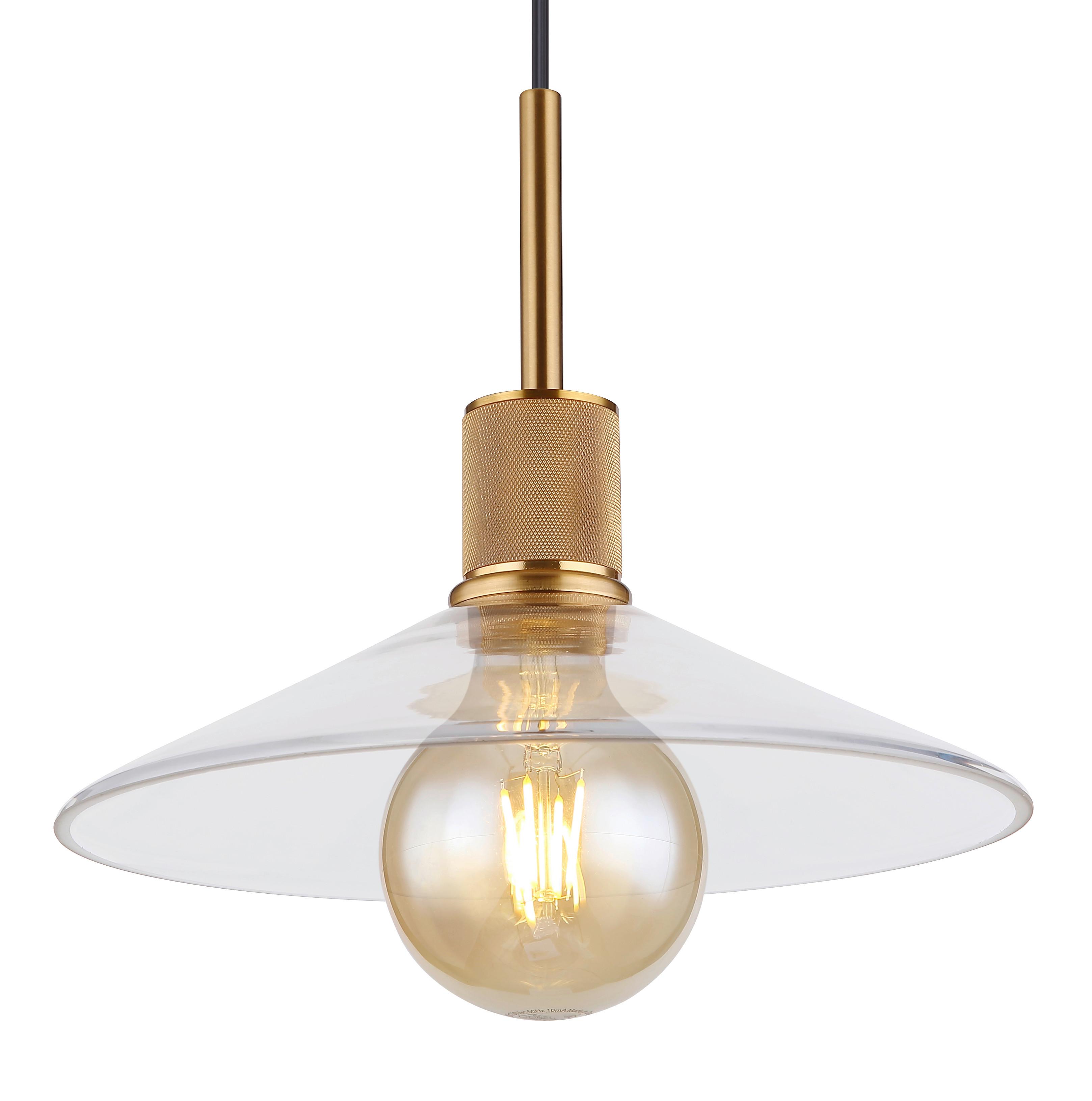 Viseča Svetilka 15461h - črna/prozorno, Design, kovina/steklo (28/120cm) - Globo
