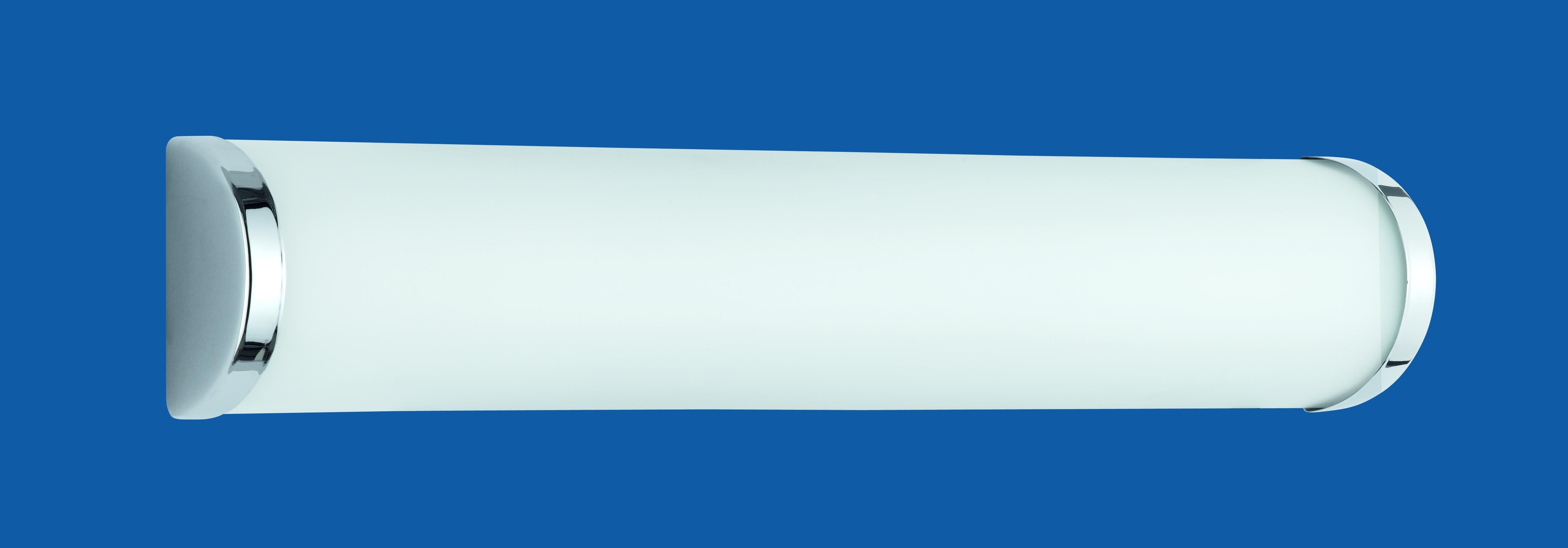 Spiegelleuchte Xavi in Opal/Chrom max. 40 Watt - Chromfarben/Opal, Design, Glas/Metall (40,5/8,3/6,3cm) - Trio Leuchten