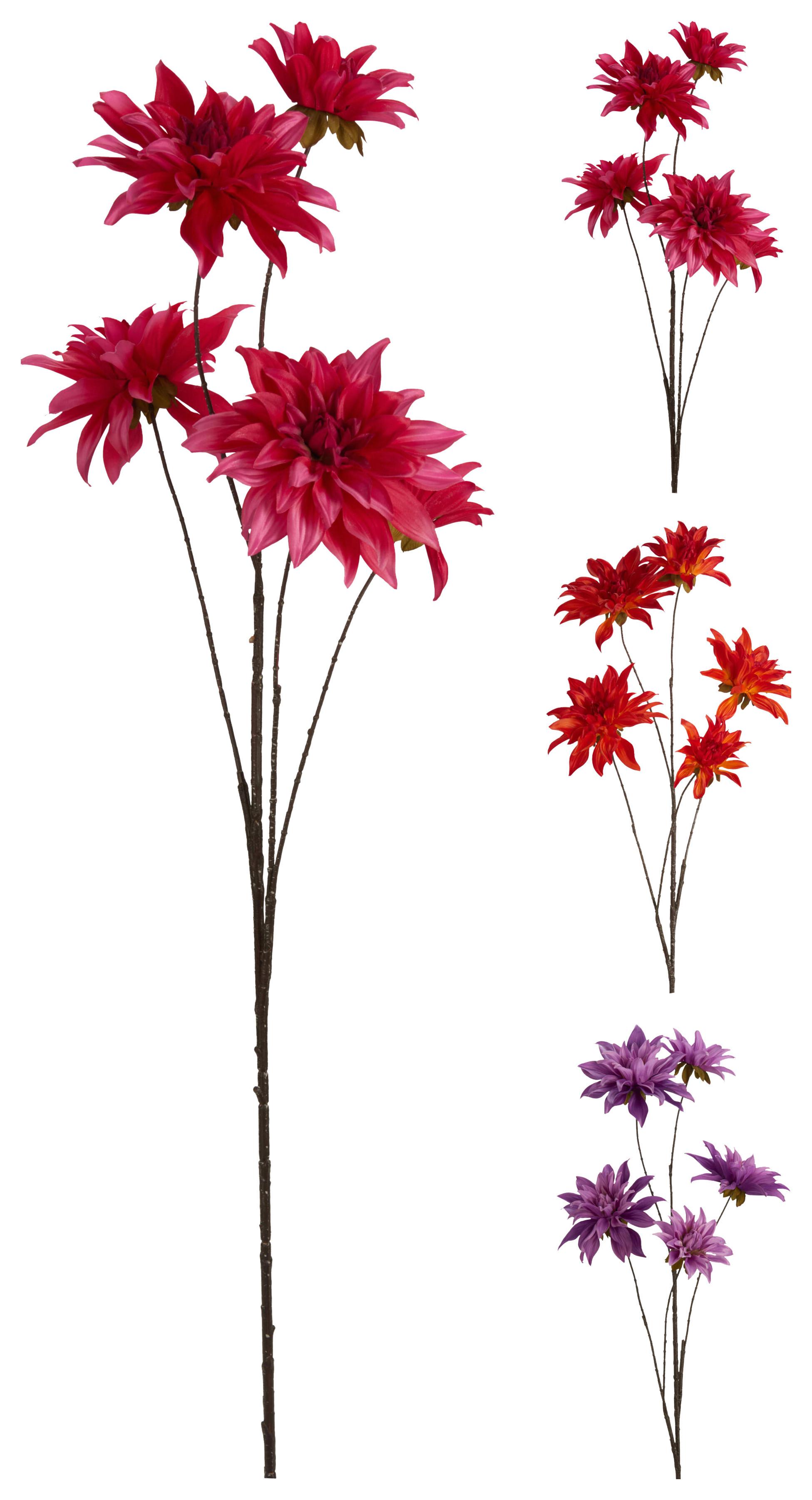 Kunstpflanze Anke diverse Farben - Pink/Lila, KONVENTIONELL, Kunststoff (34/34/111cm) - Mömax