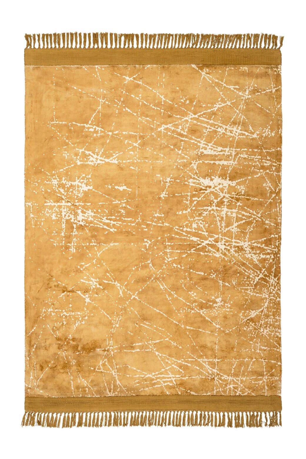 Flachwebeteppich Dolce Vita 225 Gold 200 X 290 - Goldfarben, Basics, Textil (200/290cm) - Kayoom