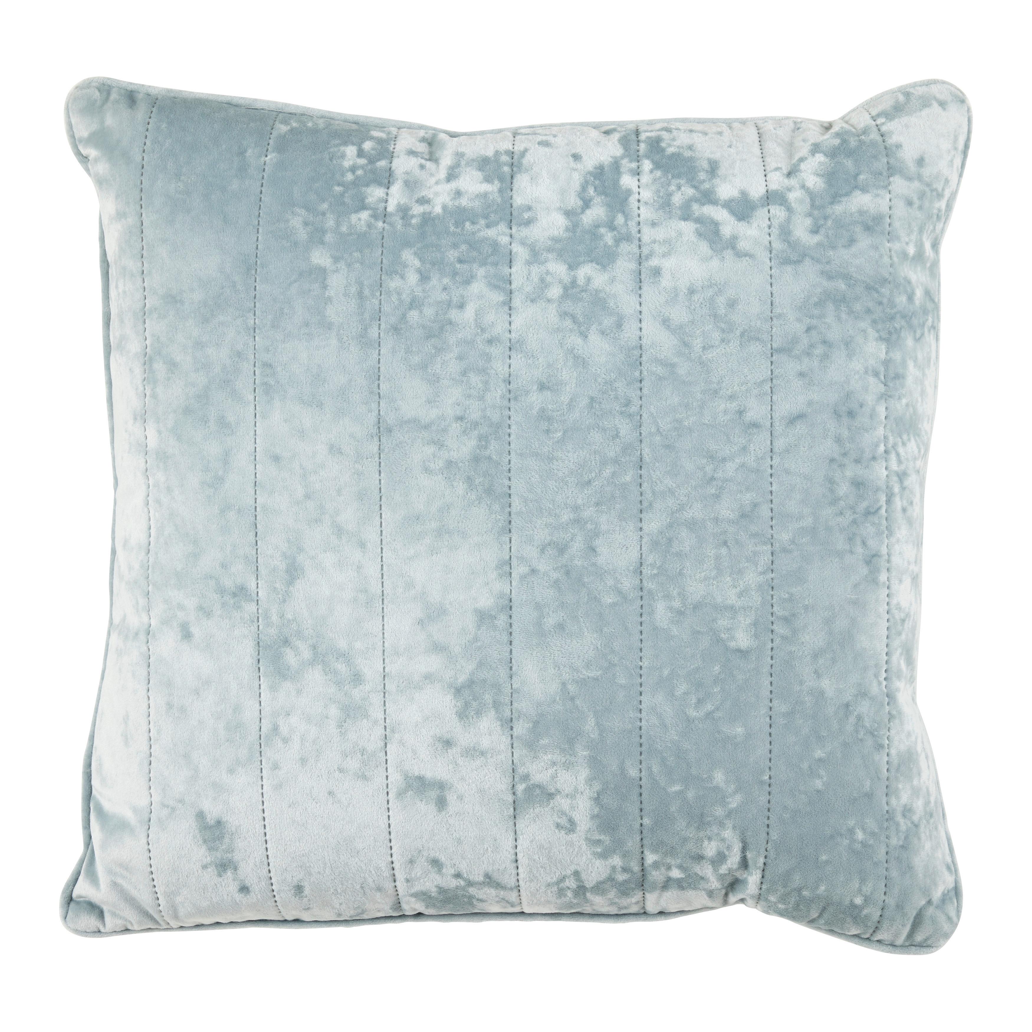 Díszpárna Gloria 45/45 - kékesszürke, textil (45/45cm) - Mömax