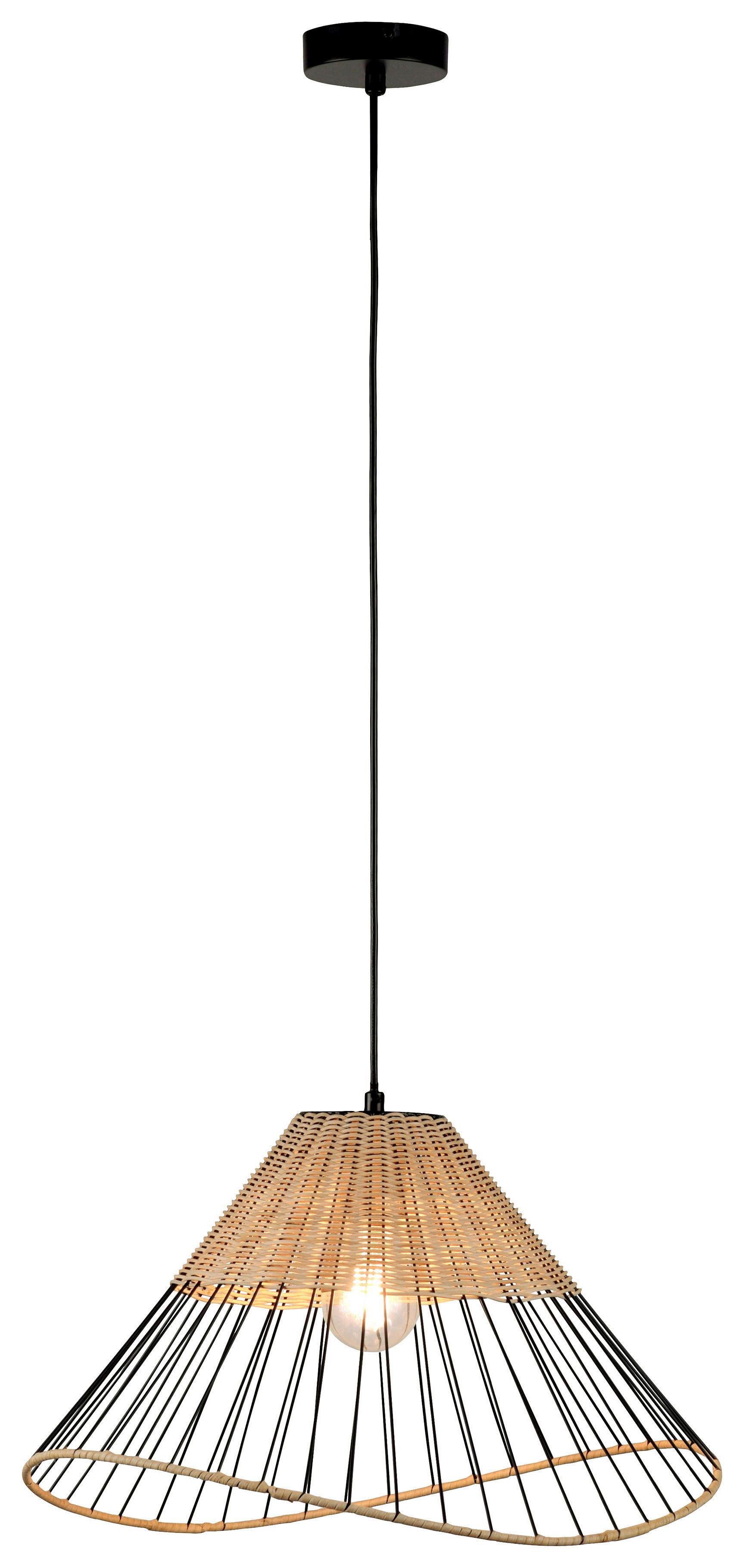 Hängeleuchte Reed in Metallfarben max. 60 Watt - MODERN, Kunststoff/Metall (48/48/120cm)