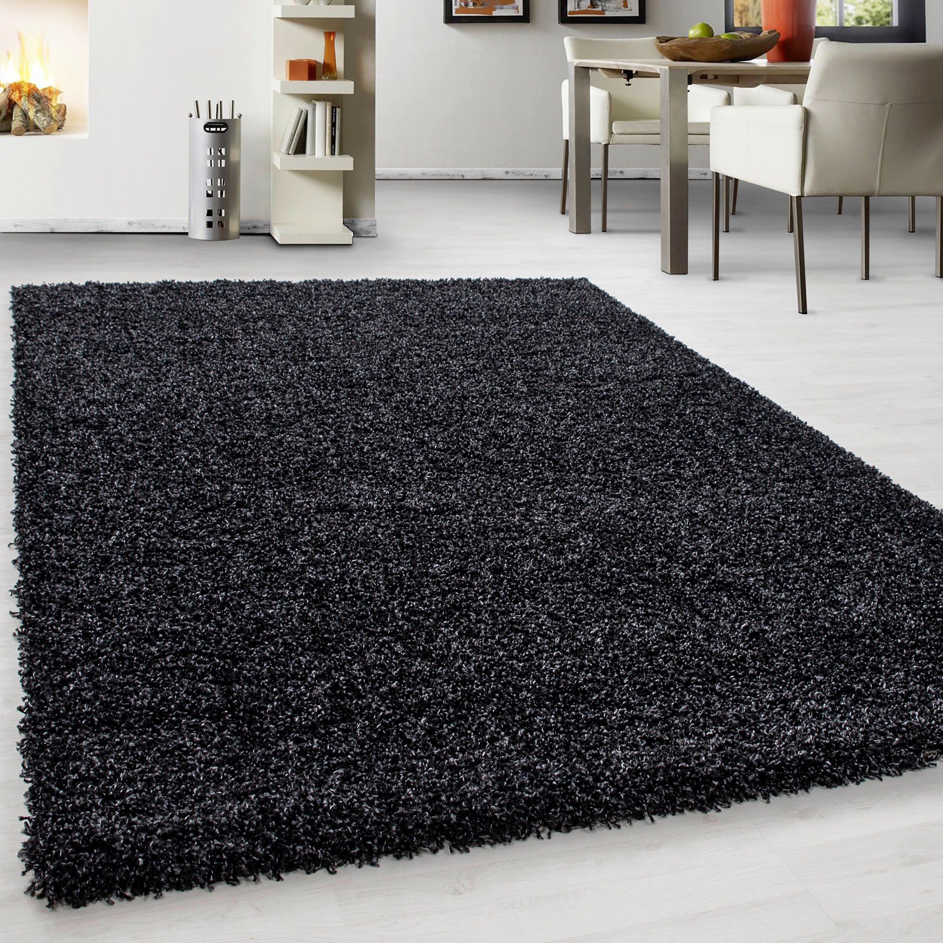 Preproga Z Visokim Florom Life, Antracit, 80x150cm - antracit, Konvencionalno, tekstil (80/150cm) - Novel
