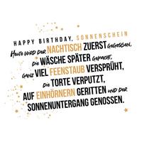 Glückwunschkarte Edelschwarz Multicolor - Basics, Papier (18/13cm)