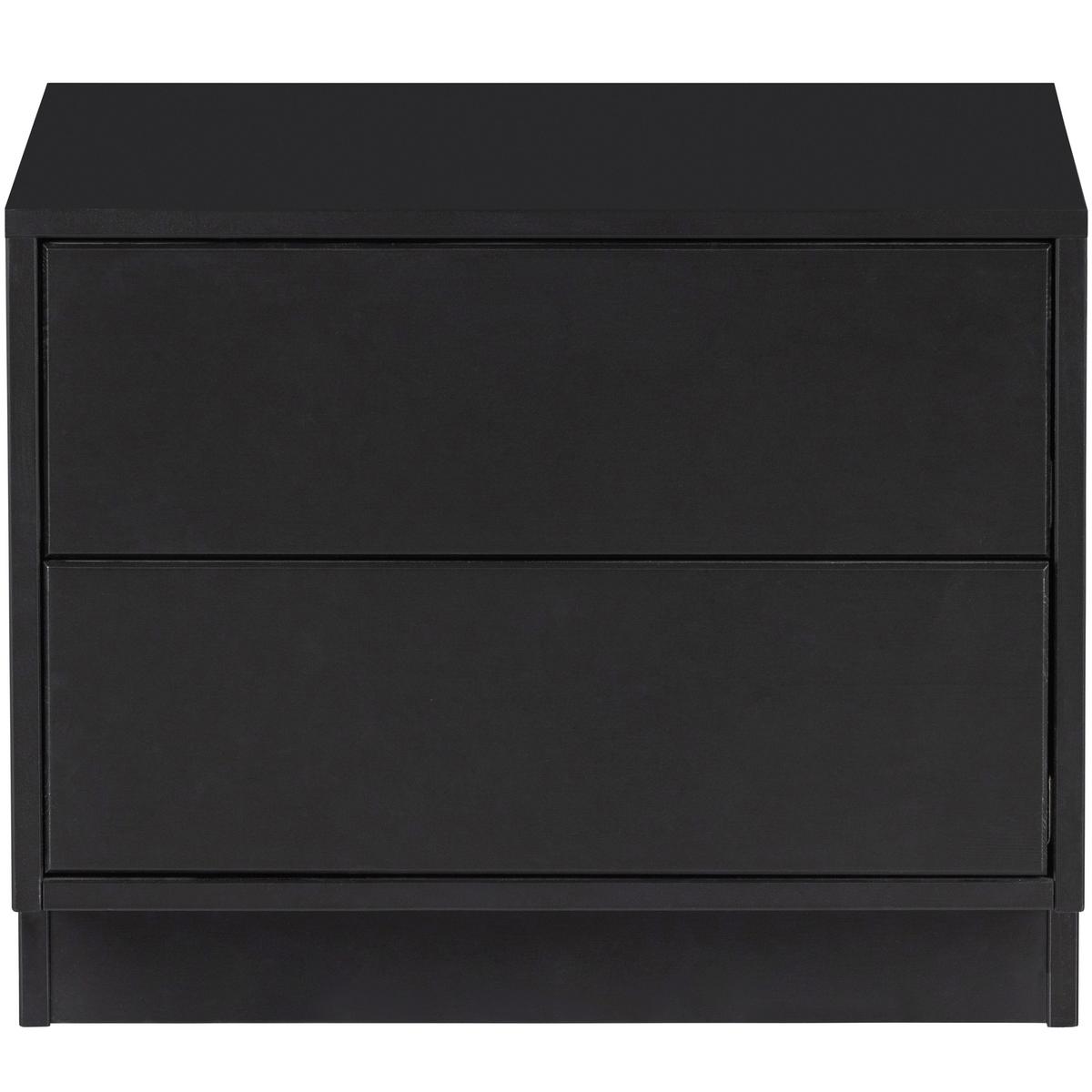 Lowboard Finca Schwarz - Schwarz, Design, Holz (50/40/40cm) - Livetastic