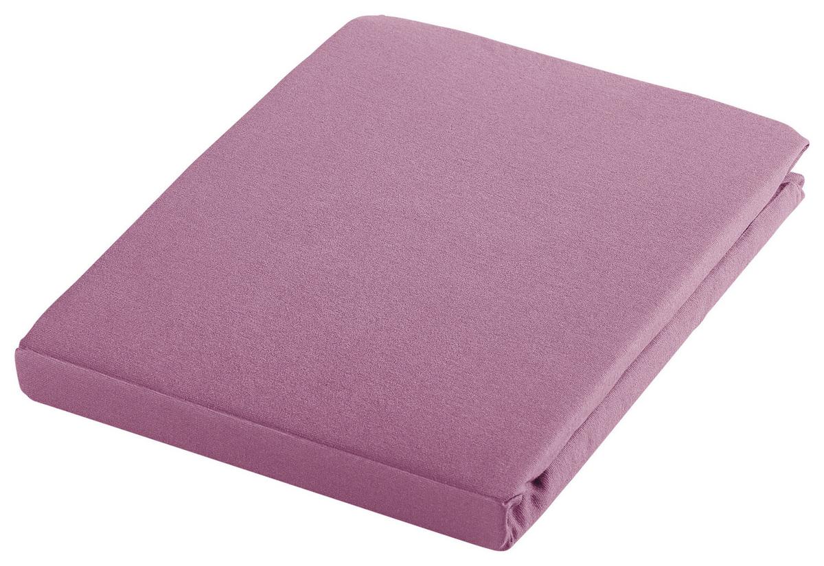 PRZEŚCIERADŁO Z GUMKĄ FLORENTANO - ciemnoróżowy, Basics, tkanina (180/200cm) - Bio:Vio