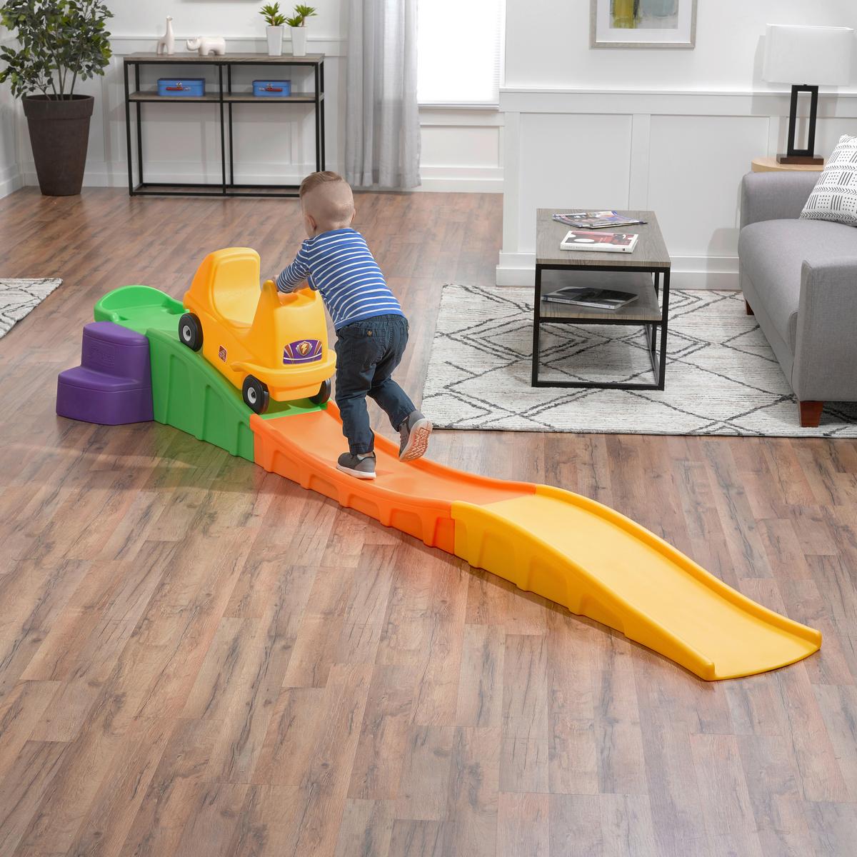 Achterbahn Rauf&Runter aus Kunststoff - Gelb, Basics, Kunststoff (312/37,5/77cm)