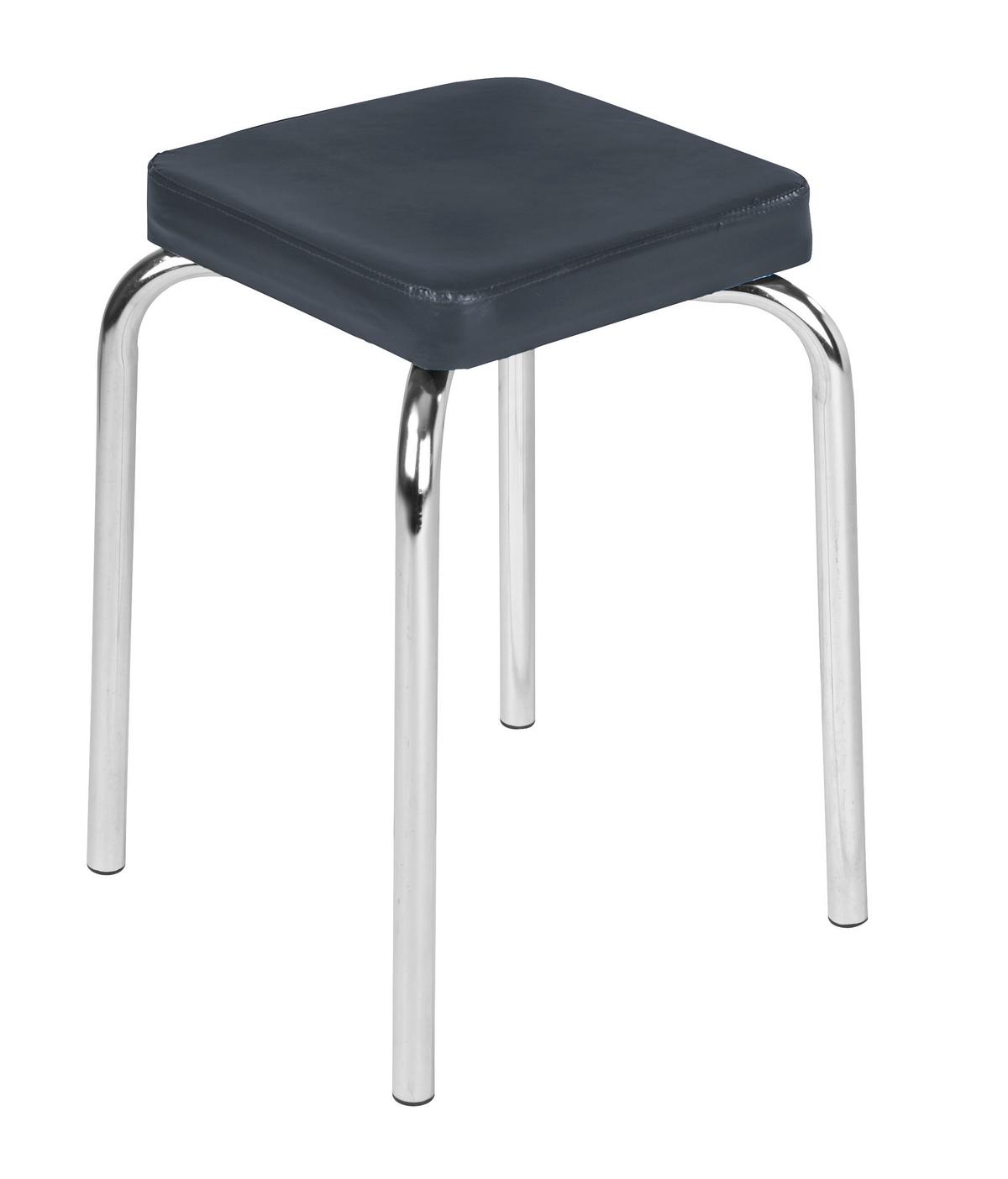 Szék Pik - fekete, Konventionell, műanyag/fém (36/49/36cm)