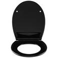 WC-Sitz in Schwarz - Schwarz, Kunststoff (37/45cm) WC-Sitz in Schwarz - Schwarz, Kunststoff (37/45cm)