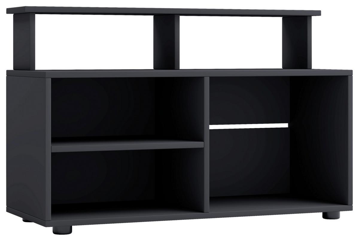 Nizka Omarica Balanisa, Črna - črna, Moderno, umetna masa/leseni material (90/59/36cm) - MID.YOU