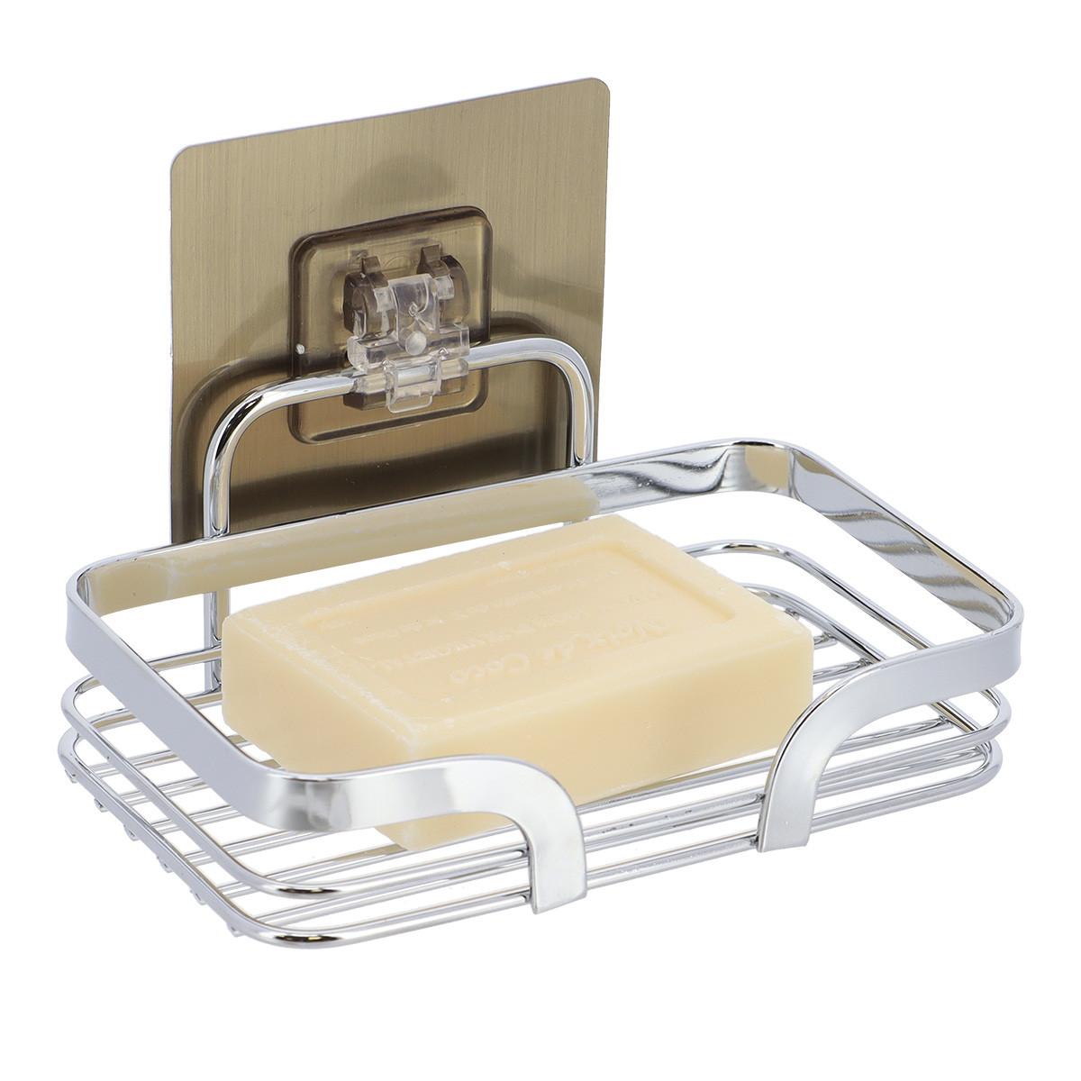 Suport pentru săpun Silvie - argintiu, Basics, metal (14,2/5,5/14,5cm)