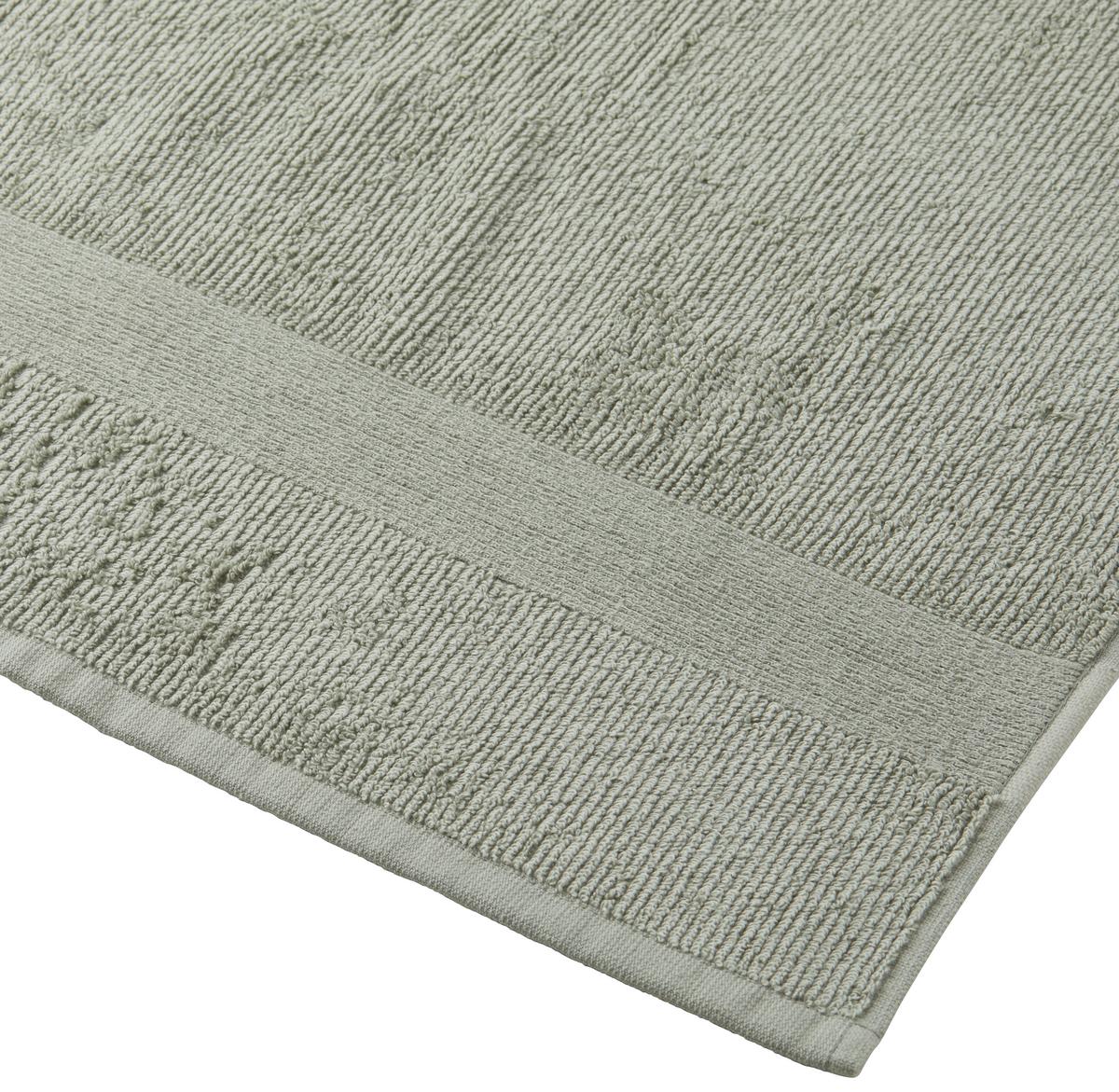 Handtuch Bio Hanna in Olivgrün ca. 50x100cm - Olivgrün, Natur, Textil (50/100cm) - ecoTree
