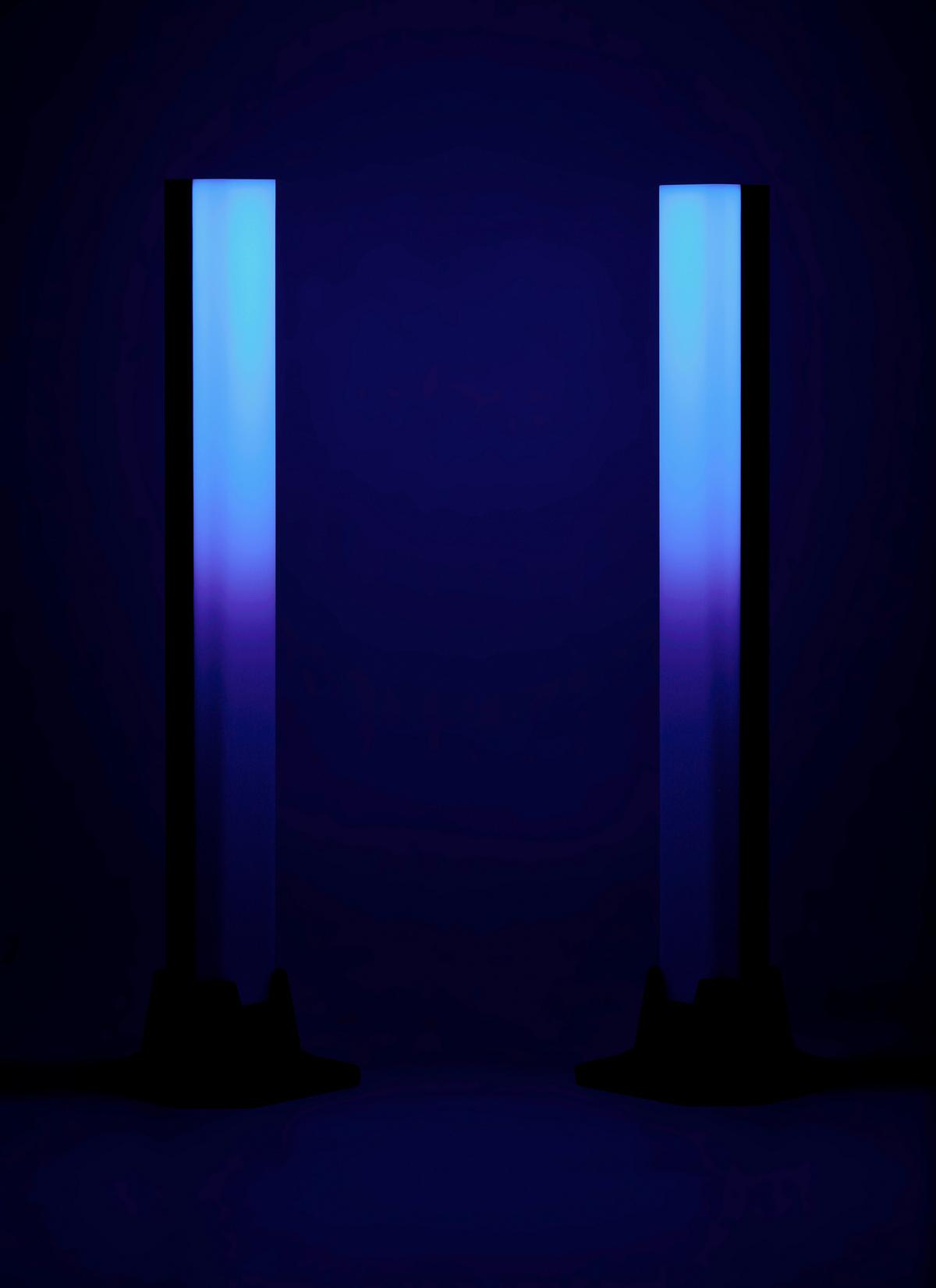LED Asztali Lámpa Rizi 2db - fekete, Modern, műanyag (9/3/32cm) - Mömax