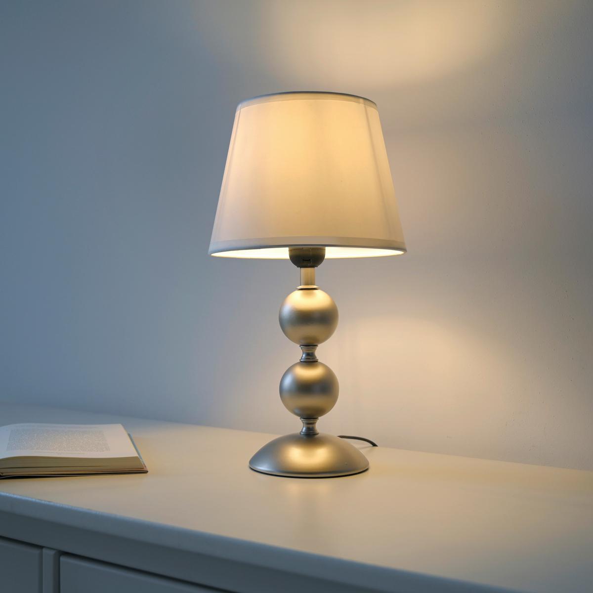 LAMPA STOŁOWA 14194-97 SIENA - kolor brązu/biały, Trend, tworzywo sztuczne/metal (20/20/36cm) - Just Light