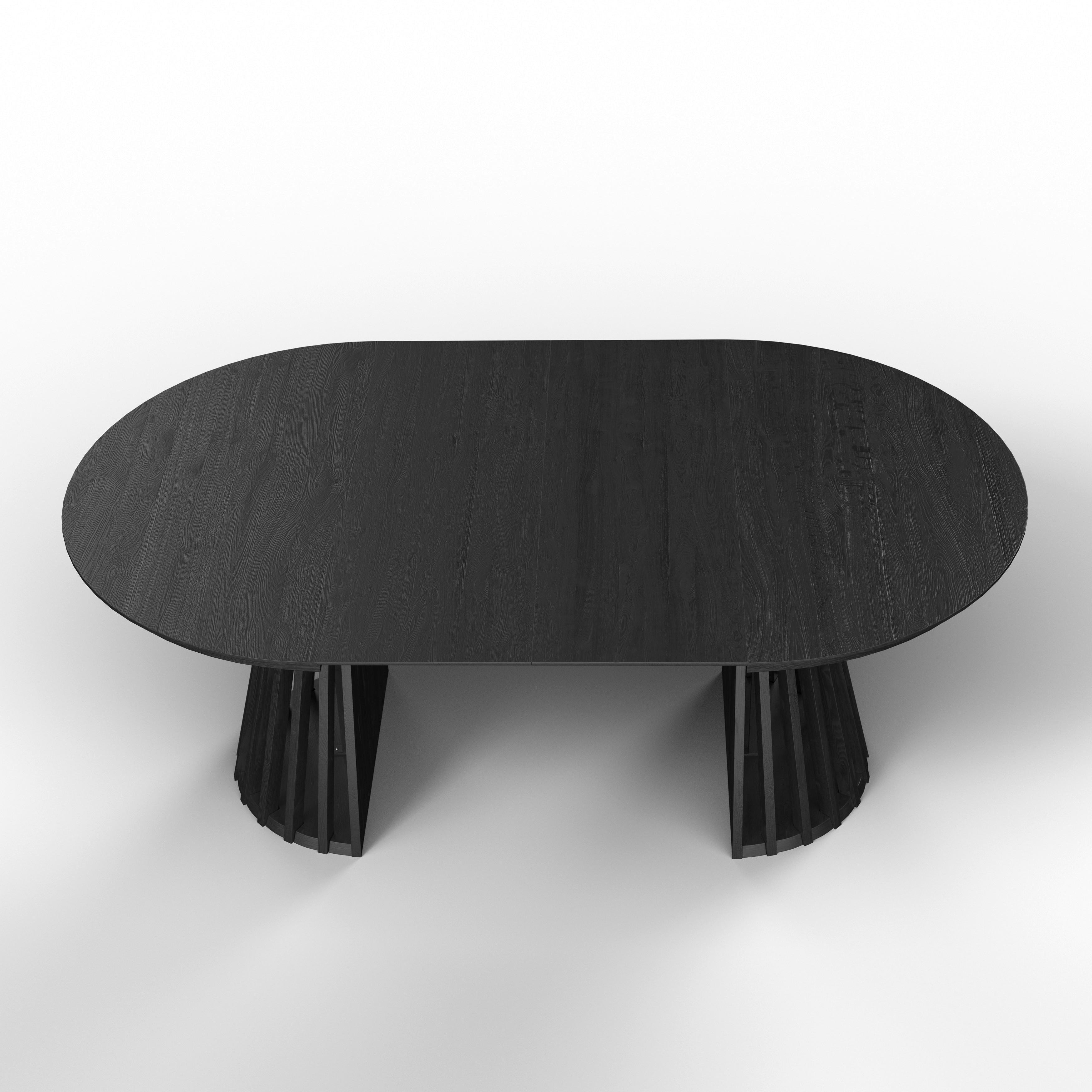 Stol Na Izvlačenje Ennio - crna, Moderno, drvni materijal/drvo (120-160/76/120cm) - Bessagi Home