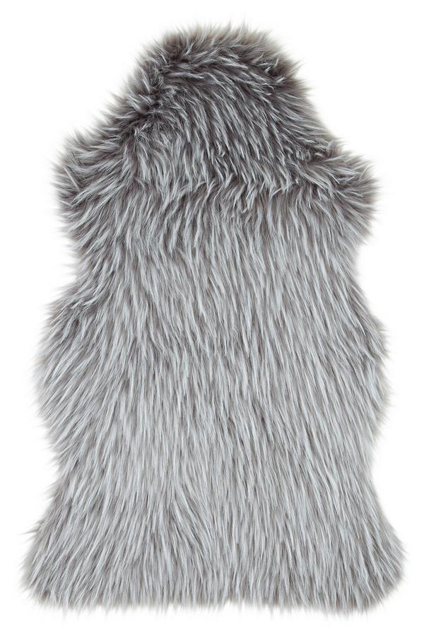 Schaffell in Grau und weiß online bestellen