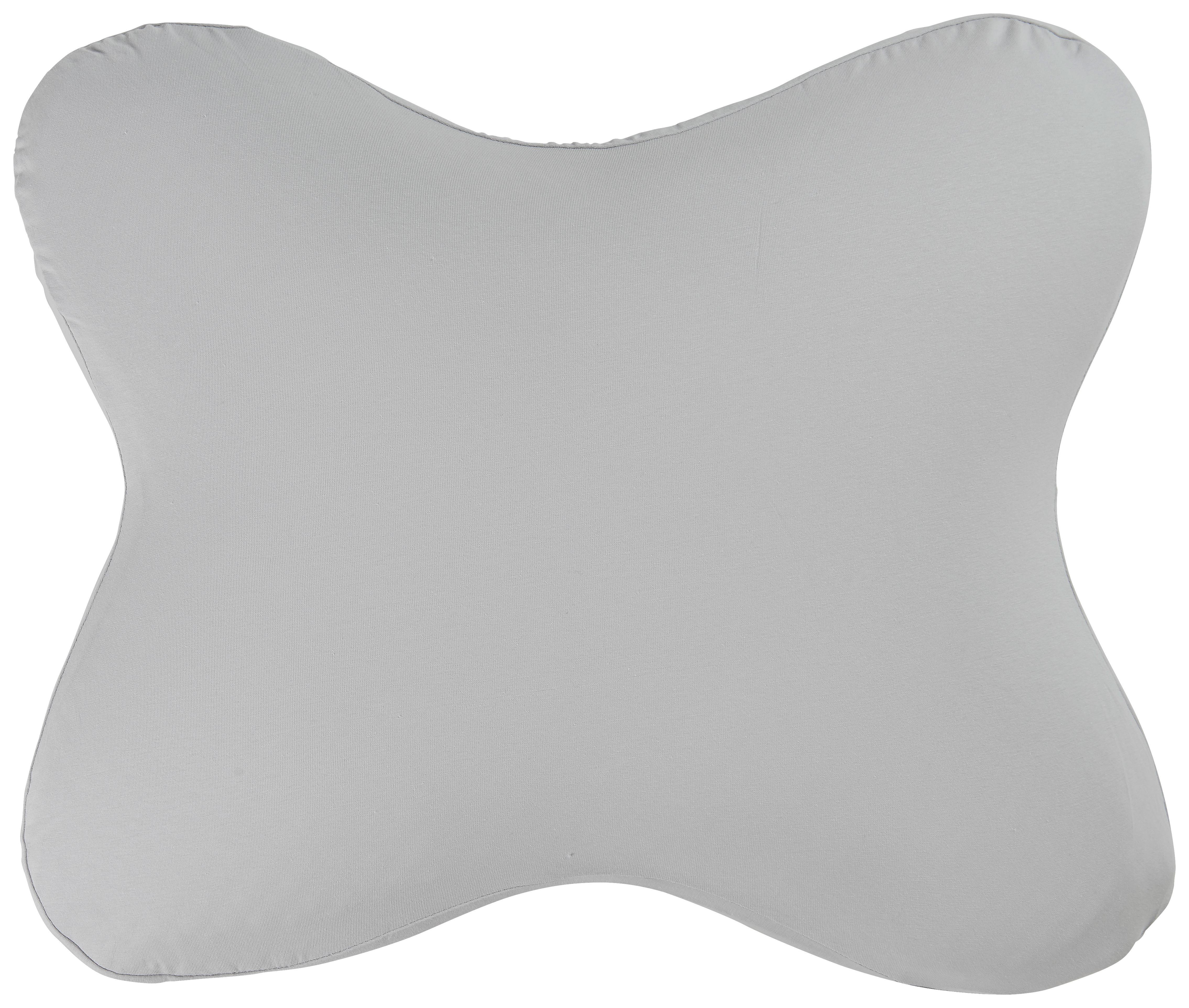 POSZEWKA NA PODUSZKĘ POD GŁOWĘ LILLY - szary, Basics, tkanina (46/55cm) - Sleeptex