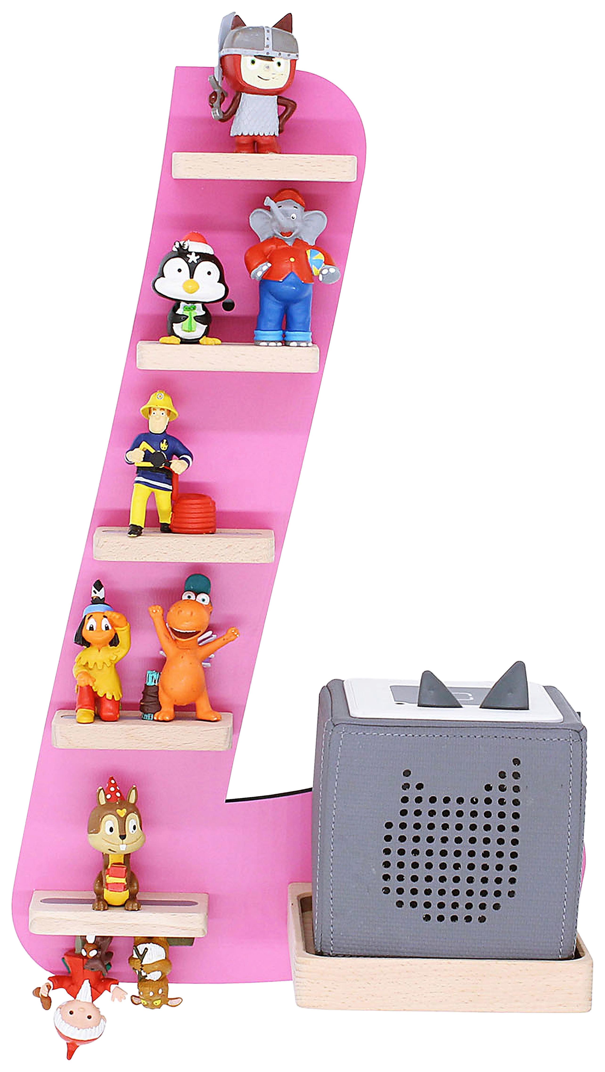 Otroška Polica Boarti, Pink - pink, Moderno, leseni material (32/47/19cm) - MID.YOU