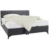 Boxbett Magic Taupe ca. 160x200cm - Taupe/Schwarz, KONVENTIONELL, Holzwerkstoff/Kunststoff (160/200cm) - Mömax