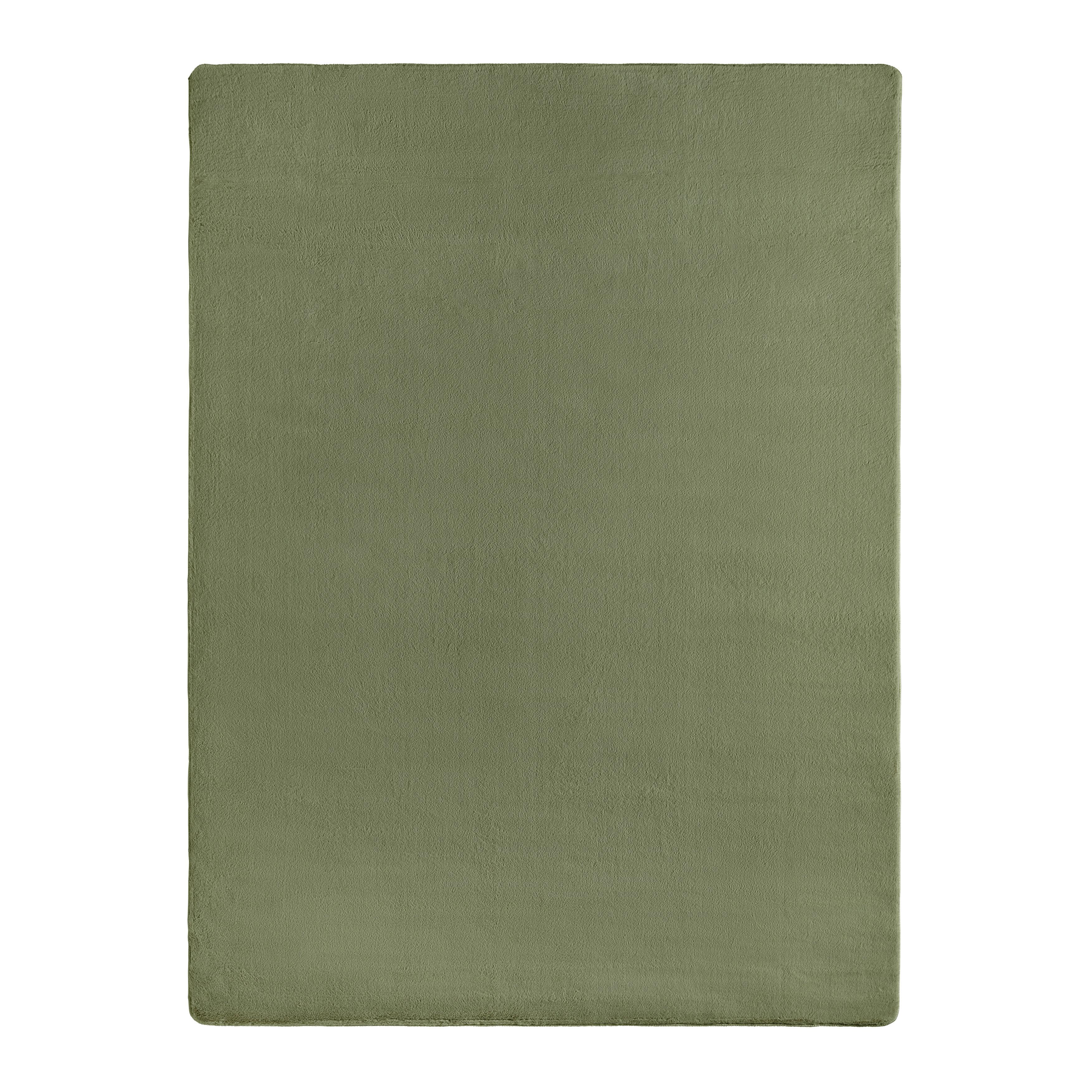 KONSTFÄLL PÄLSA -BASED- - grön, Klassisk, textil (120/170cm) - Mömax