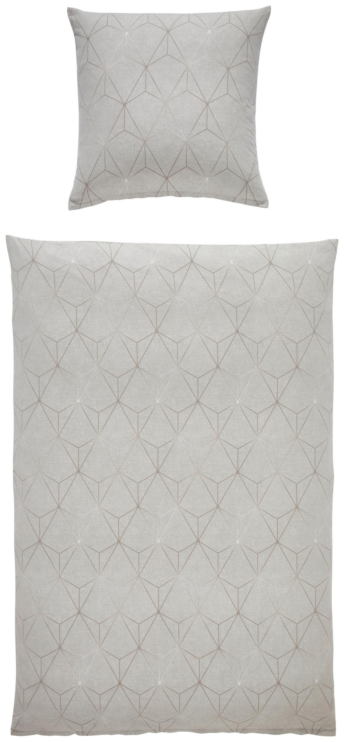 POŚCIEL CUNEO - brązowy, Design, tkanina (135/200cm) - Estella